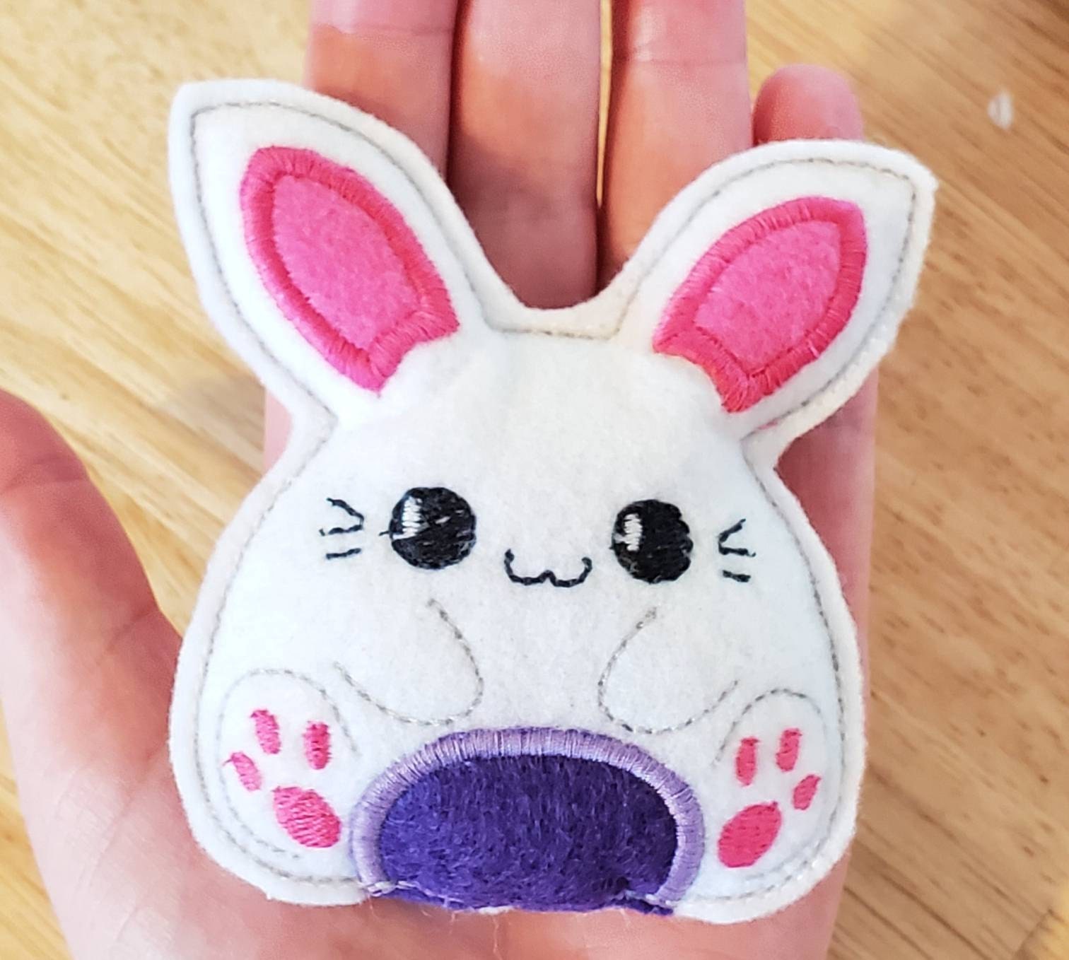 Bunny stuffie in the hoop designs machine embroidery designs  etsy