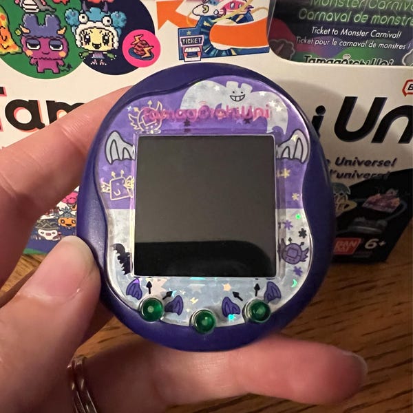 Tamagotchi Uni Faceplate Devilgotchi Holographic - Etsy