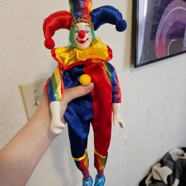 Cute Desktop Doll Decorations,beautiful Porcelain Clown Toys Birthday ...