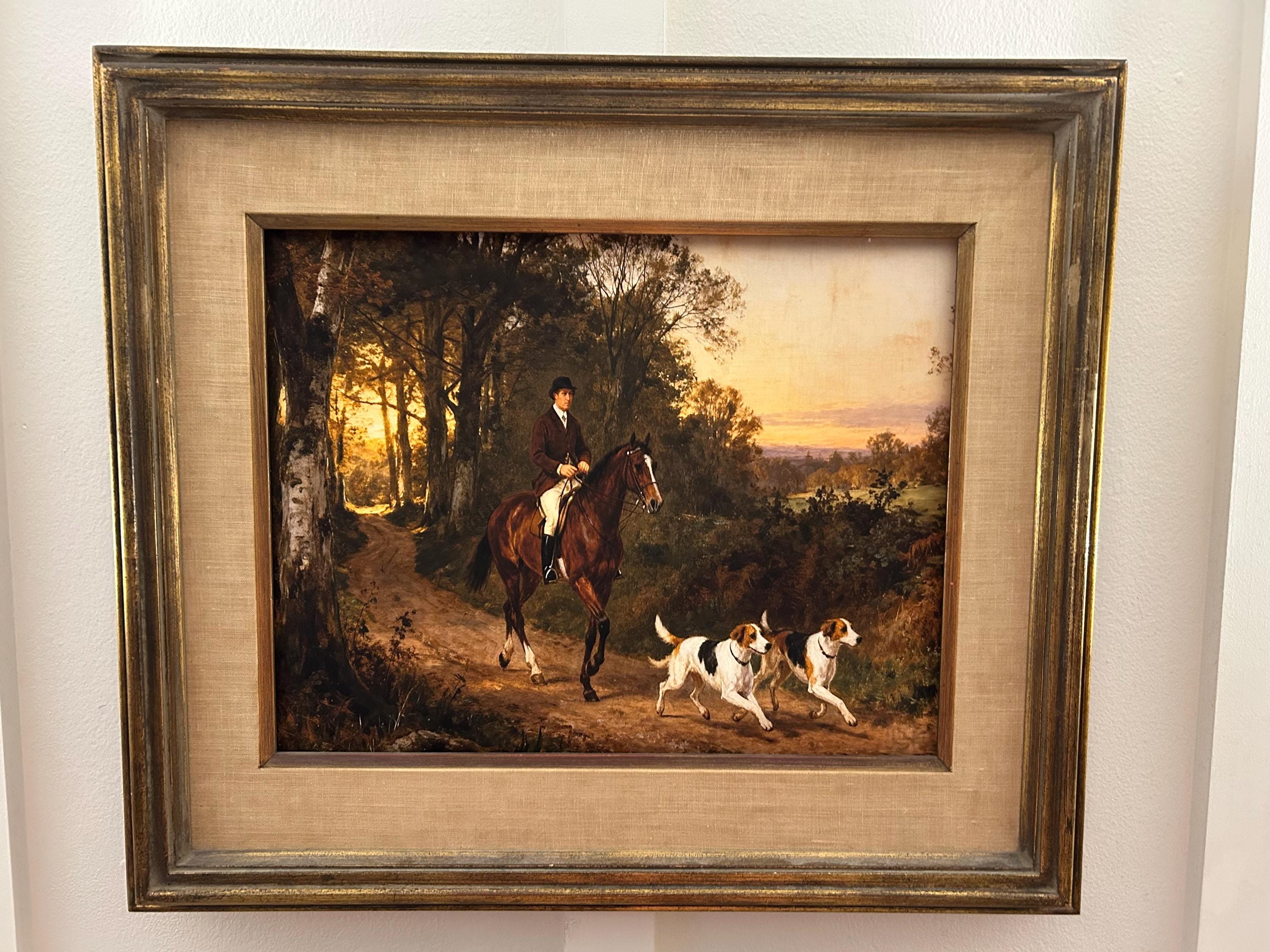 Customer photo — Vintage Hunting Art Print – Rustic Wall Decor with English Sporting Art & Horseback Riding - Vintage Art Prints & Framed Art