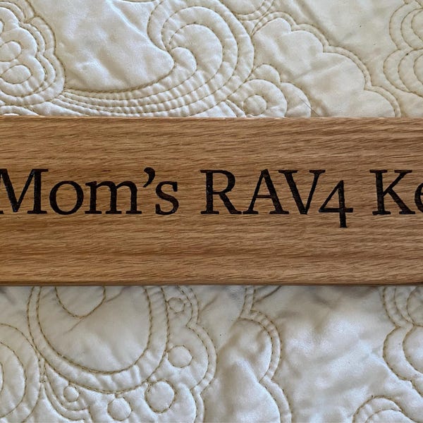 Large Key Ring, Giant Keyring Handmade From Solid Oak, an XXL Keychain ...