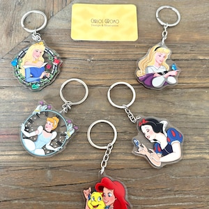 リトルマーメイド、アリエルとフランダー - キーチェーン（6cm