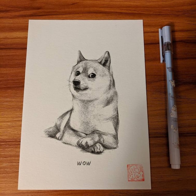 Doge 5 X 7 Print doge Drawing, Many Art, so Artwork, Such Internet, Much  Shiba Inu, Very Shibe, Such Decor, Wow - Etsy