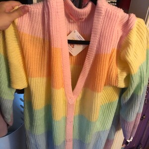 Rainbow Cardigan Rainbow Sweater 