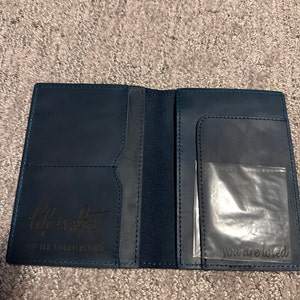 Personalized Genuine Leather Passport Holder Engraved Passport Wallet ...