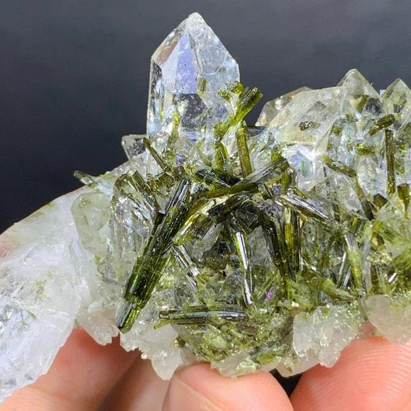 Topaz Matrix Stunning Golden Colour Transparent Twins Topaz Crystal on Matrix ...