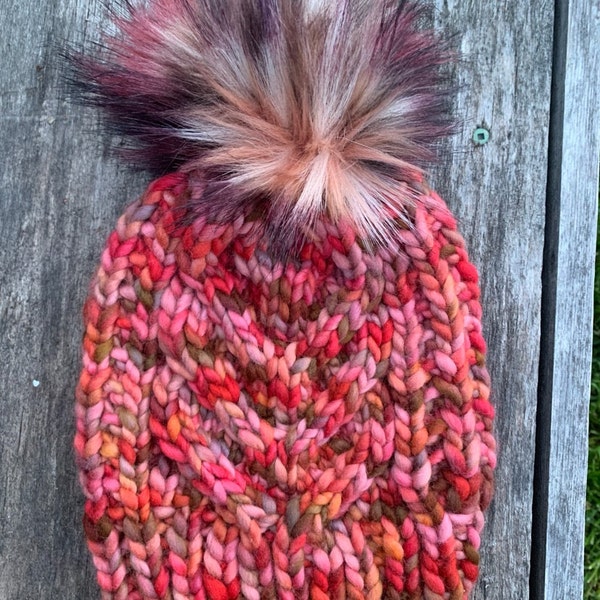 Super Bulky Cable Hat Knitting Pattern: Char Char Hat (PDF Pattern) - Etsy