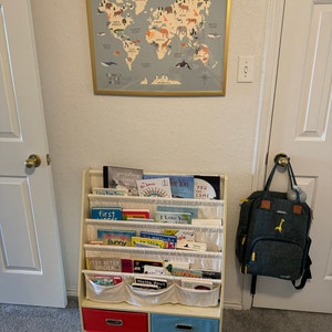 It's Cool to Be Kind Print, Checkerboard Playroom Wall Decor, Neutral Nursery Decor, Playroom Wall Decor, Toddler Kids Room Decor, Kids Art