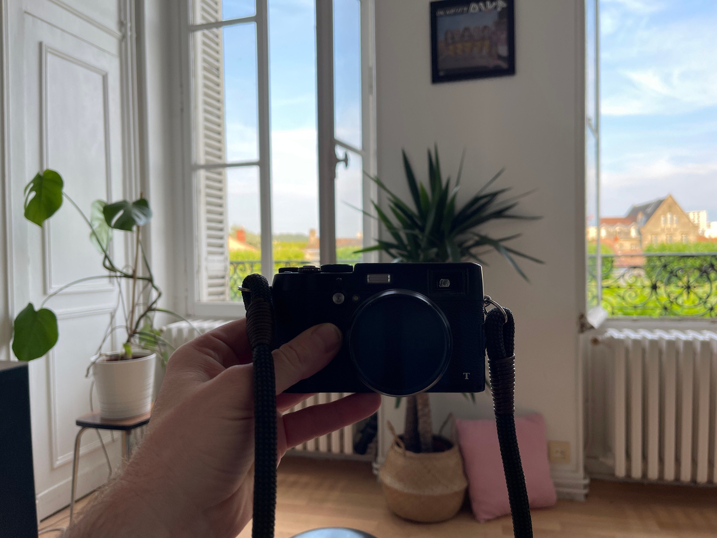 Checkered Olive/Black Camera Strap