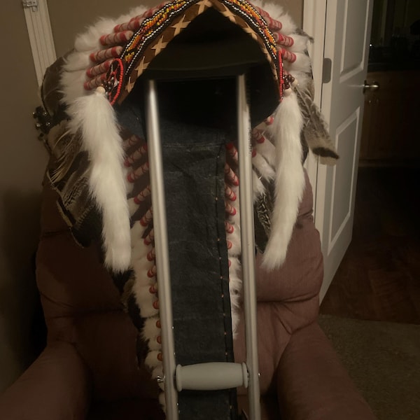 Indian Headdress with Red Tips