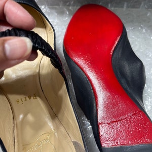 Paint To Restore Christian Louboutin Shoes Red Bottoms Red Soles Re-finish  Fix