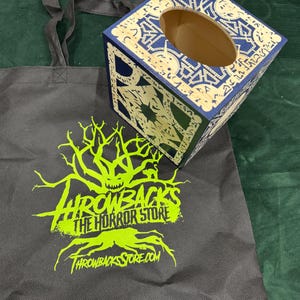 Wooden PUZZLE BOX - Handmade Tissue Box Dispenser - Lament