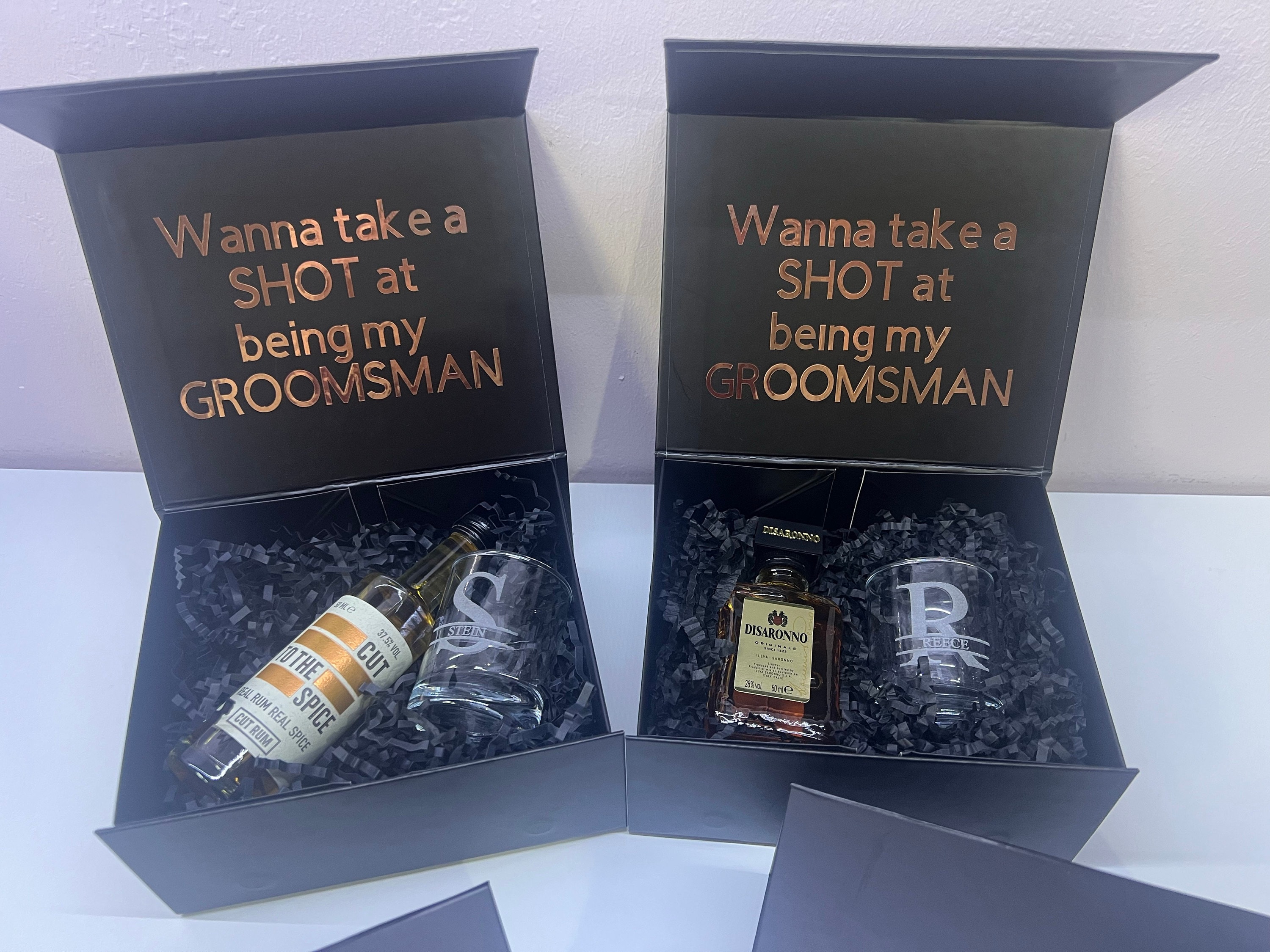 Engraved Shot Glass Personalised Shot Glasses Novelty Gift Idea for Birthday Weddings Best Man Groomsman Gift