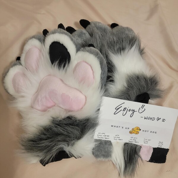 Premade WUHD Fursuit Hand Paws Ready to Ship - Etsy