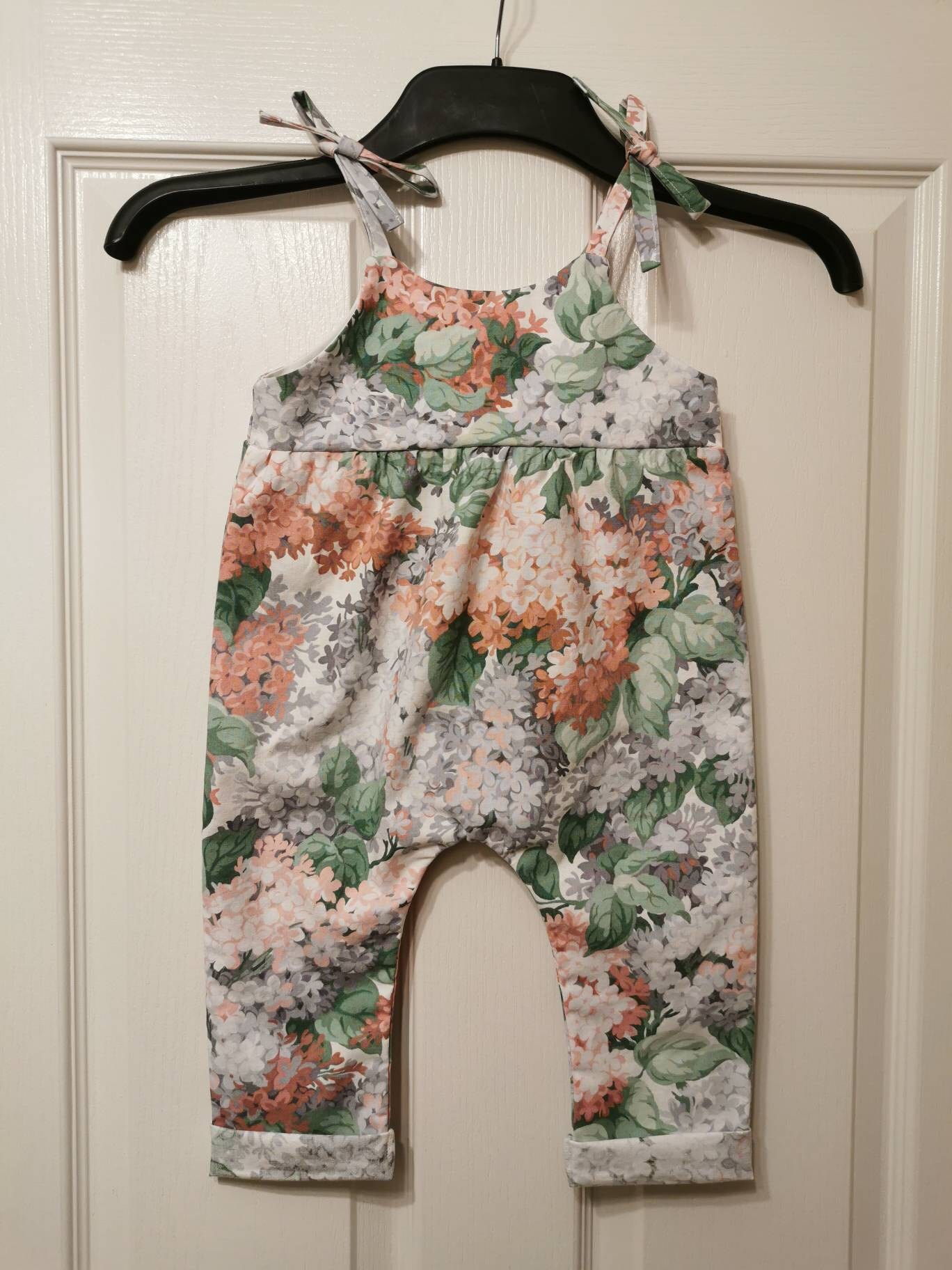 Playsuit pattern PDF, romper baby girl, romper toddler girl, romper
