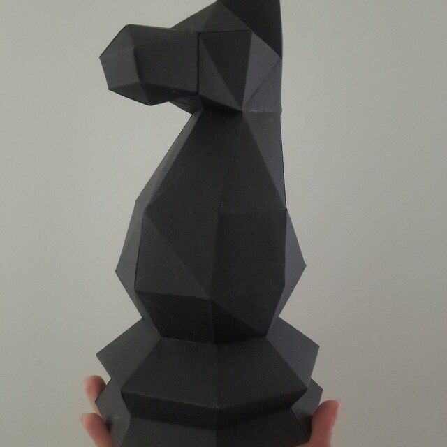 Giant Chess Piece - ROOK DIY Low Poly Paper Model Template, Paper Craf –