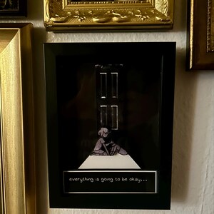 Omori everything is going to be ok Shadow Box Diorama 3D Pop