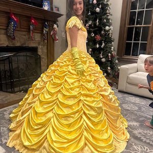 open lace back dress Amazon.com: Disney Belle Costume for Kids  Beauty and The Beast