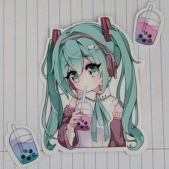 Kawaii Chiikawa Adesivi per computer portatile (100 pezzi), regalo