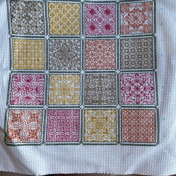 Blackwork Sampler Pattern - Etsy