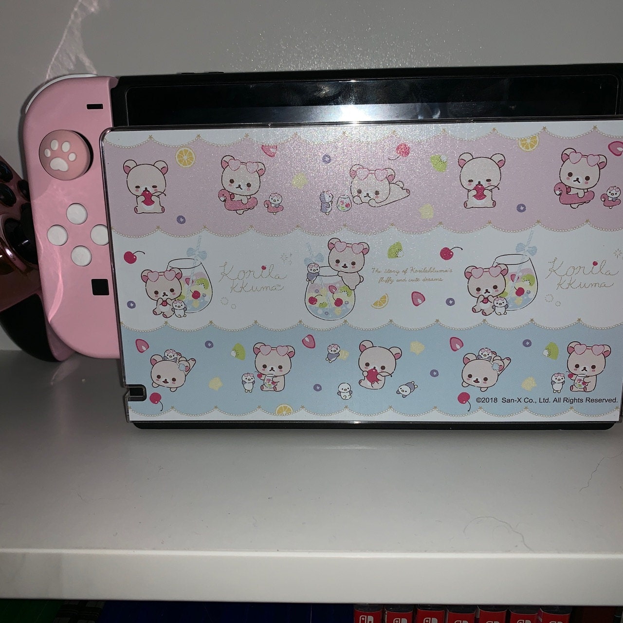 Custom Pastel Pink Nintendo Switch Joy-Con JoyCon Controllers | Etsy