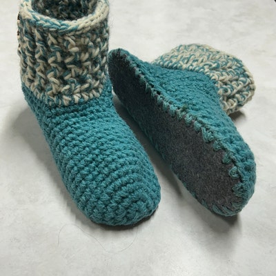 Crochet Women Slippers With Non Slip Soles/gift for Her/crochet Womens ...