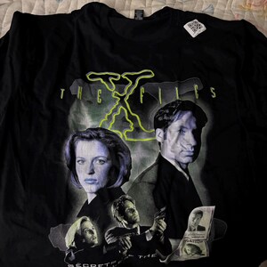 ヴィンテージスタイル Xファイル Tシャツ、90年代映画、ユニセックス