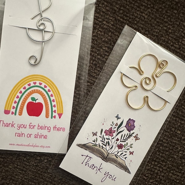 Small Token Sign Thank You Gift, Thank You Card, Metal Bookmark, Small Token of ...