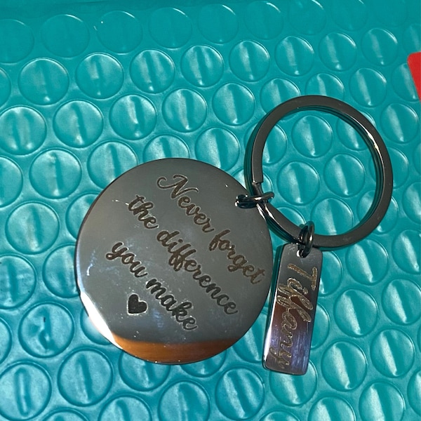 Personalized Engineer Definition Keychain - Stainless Steel Profession ...