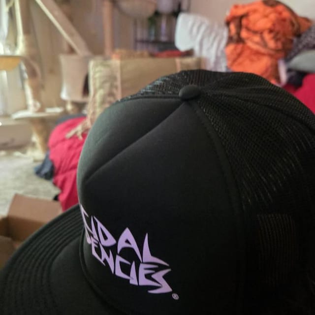 SUICIDAL TENDENCIES 黒 バケットハット SUICIDAL TENDENCIES Official Classic OG Flip up Hat With Free