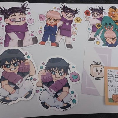 4 JJK Vinyl Stickers - Etsy