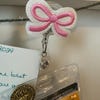 Pink Coquette Bow Badge Reel/retractable Badge Reel/nurse Badge Reel ...