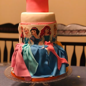 Princess Bodice Full Body Cake Stickers Three Sizes To Etsy