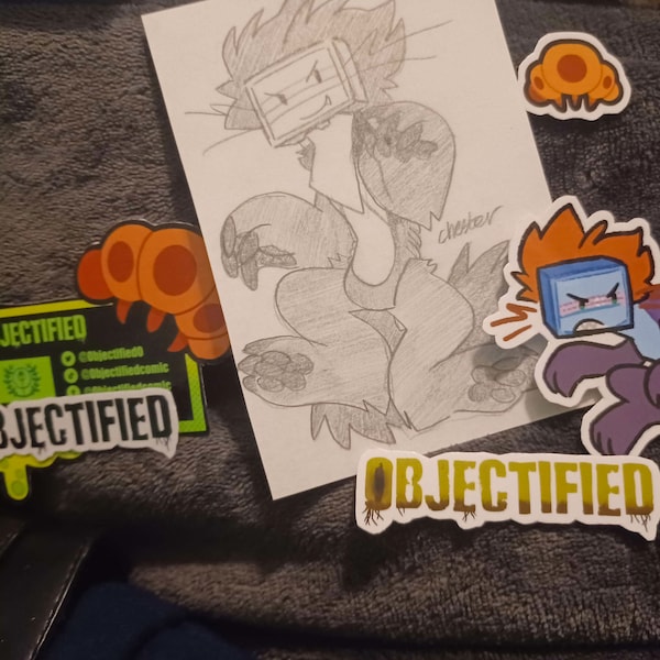 Objectified Comic Stickers [simple Collection] - Etsy
