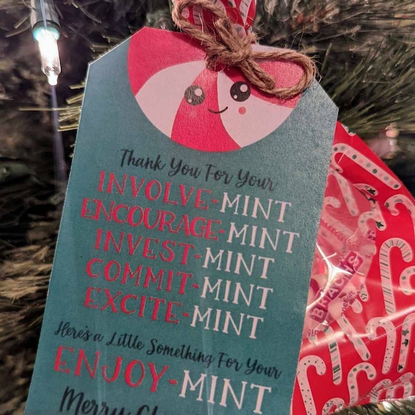 Printable Thank You for Your Involve-mint Encourage-mint Invest-mint ...