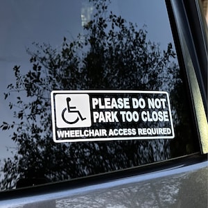 10Pcs Disabili Segnale Disabilità Mobilità Parcheggio Auto Adesivo - Foto 9