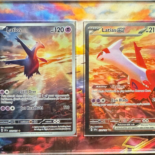 ラティアス ex sar ラティオス ar カスタムポケモンカードディスプレイ