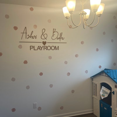 Personalised Playroom Sign Wooden Wall Script Art - Etsy