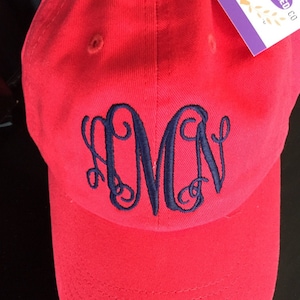 Ladies' Monogram Baseball Cap Custom Color Hat and | Etsy