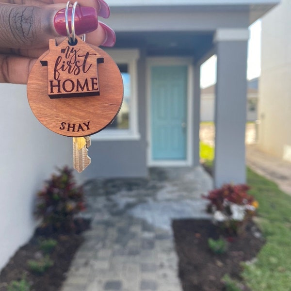 Personalized New Home Key Chain/welcome Home Keychain/our First Home ...