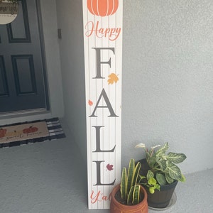 Fall Welcome Sign for Front Porch, Happy Fall Yall Sign, Fall Sign for ...