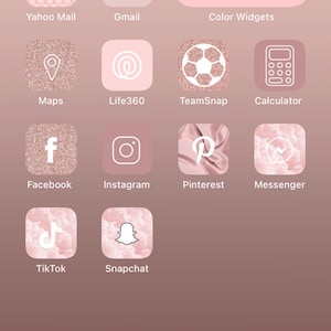 Ios 14 App Icons Pink Glitter Cute Aesthetic Pink Pastel Etsy - cute pink roblox icon aesthetic