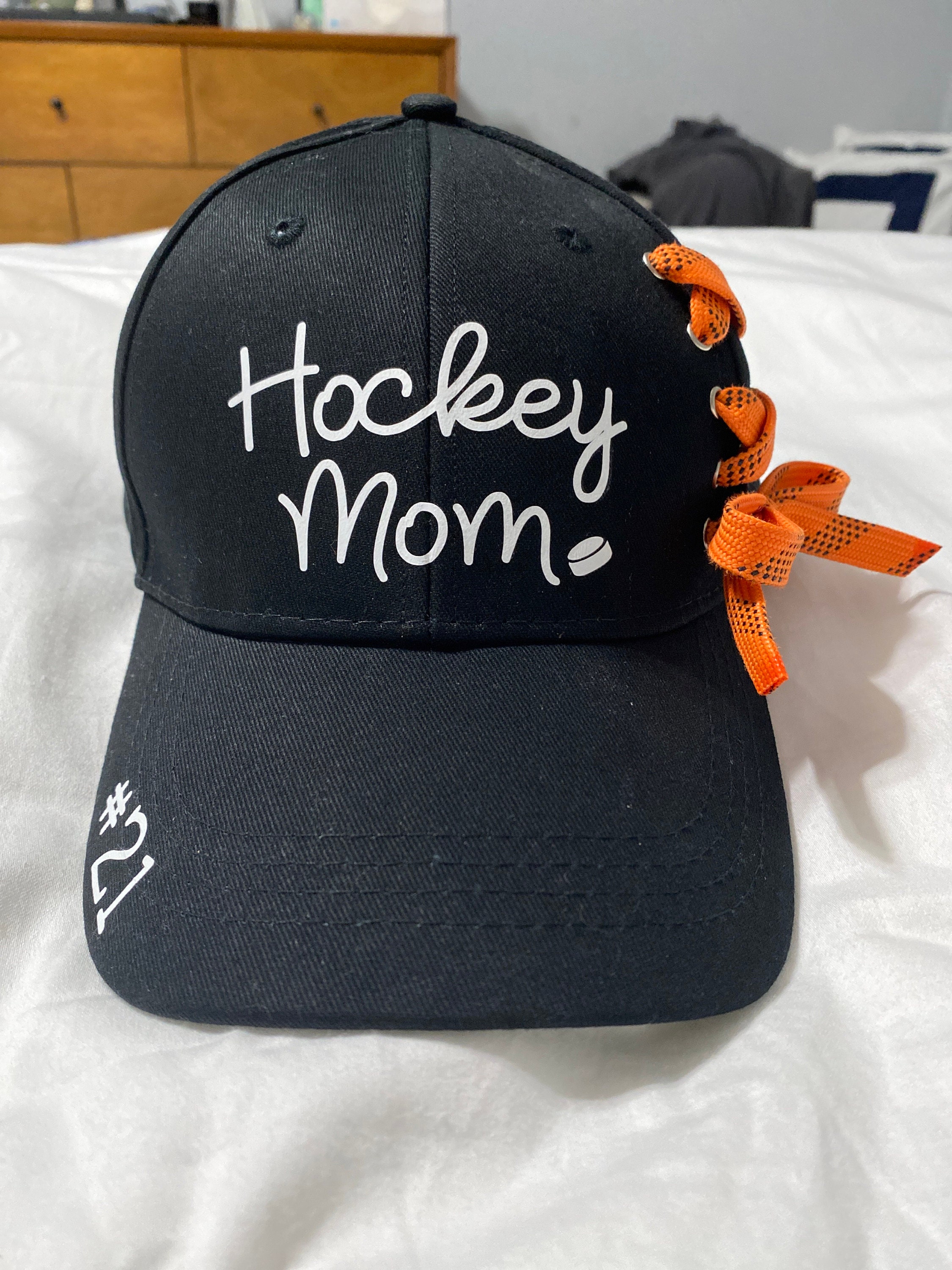 Personalized Ponytail Hats, Hockey Mom Hat, Hockey Hats for Women, Hockey Gifts for Girls, Goalie Mom High Ponytail Caps, Custom Hockey SWAG