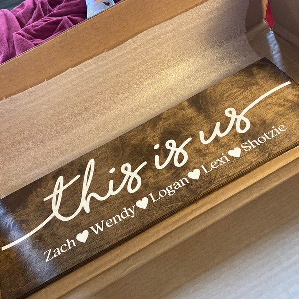 Personalized This is Us Sign Wood Sign, Housewarming Gift, Personalized ...