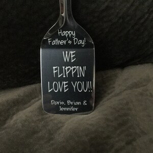 Personalized Spatula, We Flippin Love You, Father's Day Gift, BBQ ...