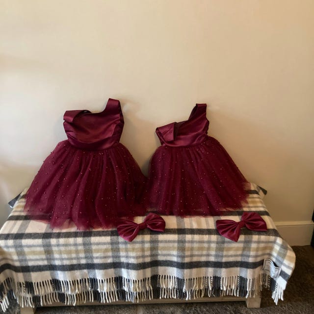 Burgundy Tulle V-back Knee Length Flower Girl Fall Pageant Wedding Infant  Toddler Summer Princess Holiday Photoshoot Dress up Girl Dress - Etsy