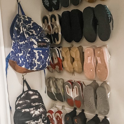 Shoe Rack. Wall Mounted Shoe Storage. High Quality 24or 48. Easy ...