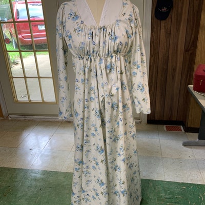 100% Silk Square Neck Line Regency Ball Dress, Gown, Handmade, Jane ...