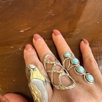 Sterling Silver Triple Interlocked Ring, Multi Band Rings, Intertwining ...