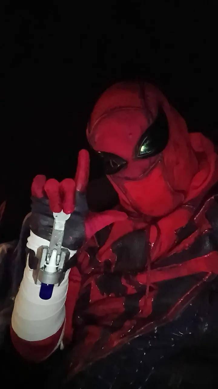 Customer photo of 3D Printed Web Shooter x2 | Functional Water Spray | Spider-Man Cosplay Prop | Superhero Costume Gift